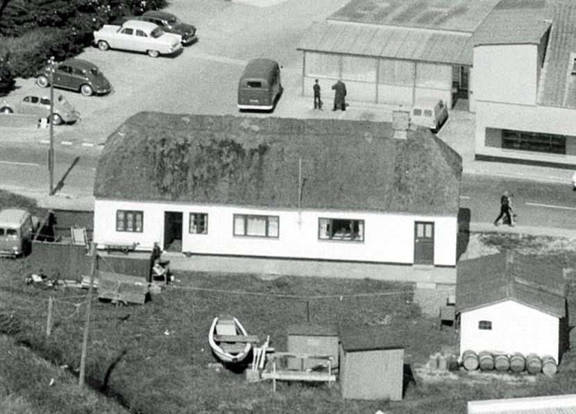 foto af huset før det blev restaurant i Blokhus
